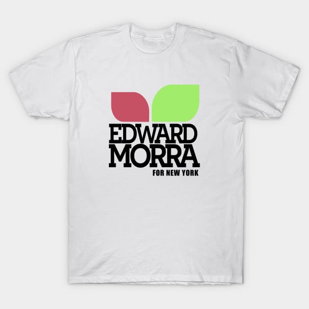 Edward Morra for New-York - black text T-Shirt by AO01